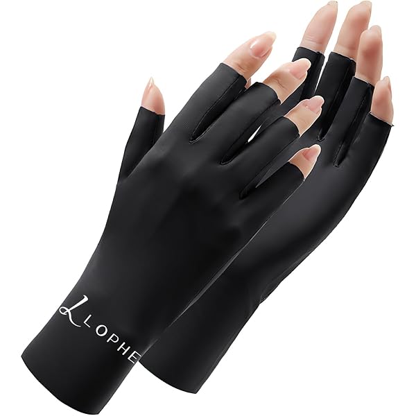 UV Schutz Handschuhe Für Nagellampen – Fingerlose Maniküre-Handschuhe UPF 50+ Gegen UV-Strahlen