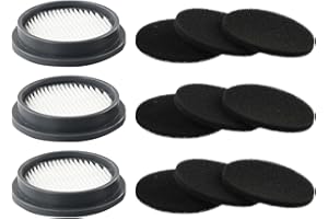 CNANRNANC 3er-Pack Filter und 9er-Pack Schwammfilter für Afoddon A200Pro/A200, für ORFELD, Entfernt Partikel wie Tierhaare, Staub und Haare