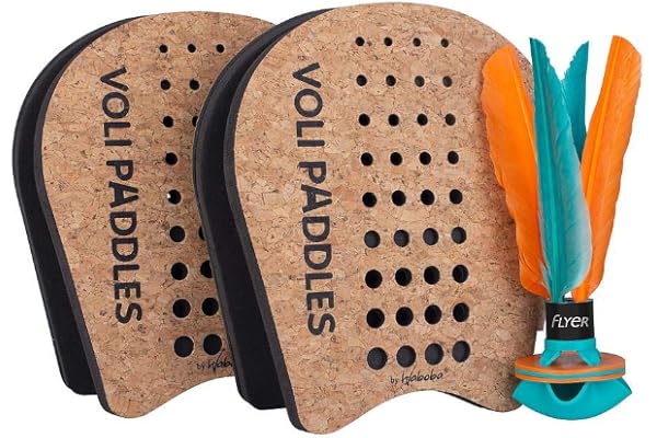 Waboba VOLI - Set de 2 Raquettes et Volant de Badminton pour Intérieur & Extérieur, Jouet pour Enfants & Adultes, Jeux en Famille pour Tous Âges