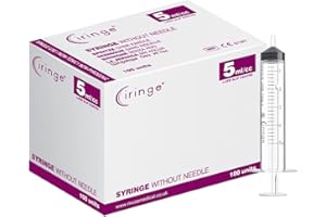 Ciringe 5 ml Syringe - Pack of 100