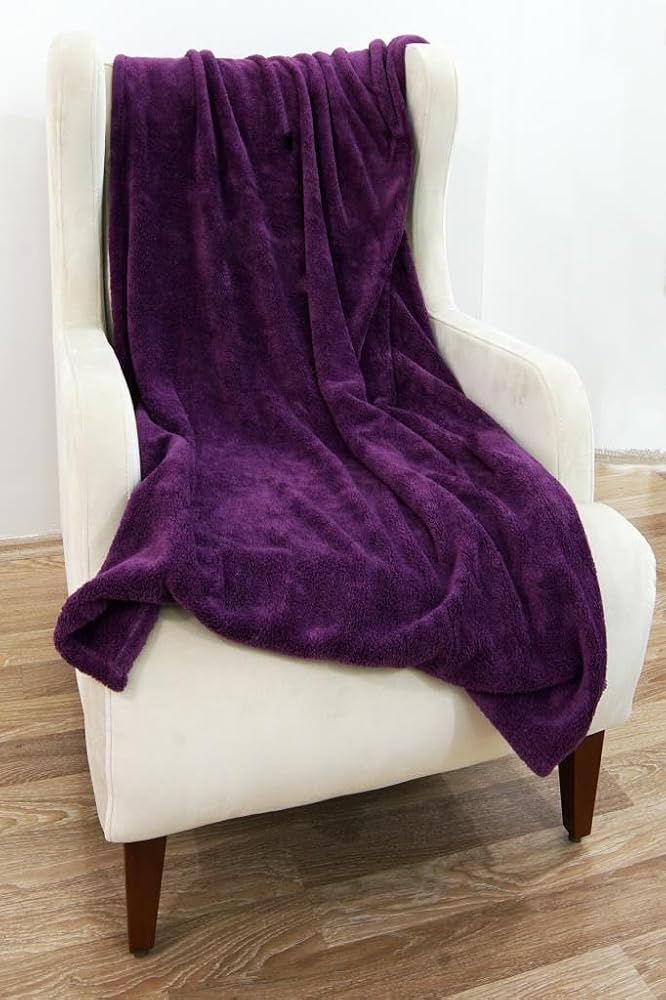 Mulberry Wellsoft Battaniye, Mor Televizyon Battaniyesi, Peluş, Polar Battaniye, Çift Kişilik 220 * 230