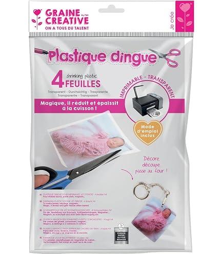 Fentar 10 Feuilles Papier Broderie Hydrosoluble A4 + Tambour – Imprimable, Adhésif, Disparaît à L'Eau