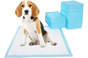 SWBBURICHY Tapis éducateurs pour Chiot Apprentissage de la Propreté pour Chien et Chat Tapis Absorbant Couche inférieure imperméable (M:60 x 45cm(50pcs))