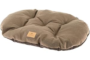 Ferplast Stuart Coussin Double-Face/Tweed/Velours Doux/Lavable pour Chien/Chat Marron 78/8 1 Unité