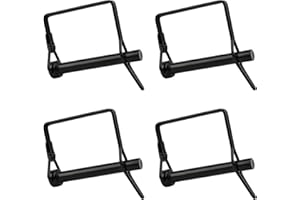 INCREWAY Pasador de bloqueo de alambre, 4 pines de bloqueo de eje de acero al carbono de 8 mm, pasador de acoplamiento de seguridad, pasador de bloqueo de alambre cuadrado para remolques para granja,