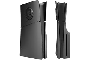 IMOFEE Slim Disc Edition Abdeckplatten Mit Kühlungsöffnungen für PS5 Konsole, Shell Panels für PlayStation 5 Zubehör, Schützende Ersatzblende (Schwarz)