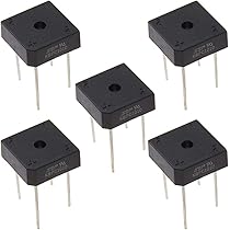 Bridgold 10pcs KBPCseries Bridge Rectifier Diode,Single Phase,Full Wave Electronic Silicon