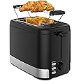 Vanward Toaster 2 Slice, Bread Toasters, 7-Shade Settings,Reheat,Defrost,Cancel Function, with Removal Crumb Tray and Warming Rack