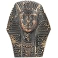 Indian-Shelf Handmade Brass Egyptian King TUT Bust Statue Statue Statement Pieces Decor Gift Items (10.00 cm, Antique)