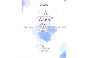 cotigo-Pulsera Inicial Acero Inoxidable - Pulsera Mujer con Letra - Pulsera Letra de Inicial de Nombre - Regalo para Madre, Hija, Amiga, Novia