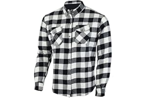 BIKERS GEAR AUSTRALIA Bikers Gear moto Kevlar Aramid fibre a maniche lunghe, colore: Nero/Grigio, taglia 2 x L