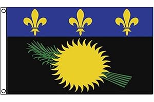 Stormflag Drapeau Guadeloupe 90x150cm Drapeau Guadeloupéen France 3x5ft Polyester 90g avec œillets et Double couture