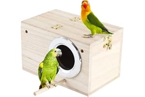 iDMRURvm Vogelzuchtbox Nistkasten Vogelzucht Brutkasten Vogelhaus für Wellensittich Exoten Papagei Sittich