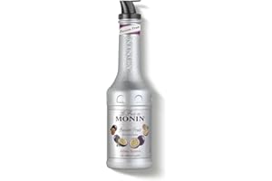 Monin FruchtPüree Mix Passionsfrucht (1 x 1,0l) - für Cocktails, Smoothies, Desserts - Hochwertiges Passionsfruchtpüree