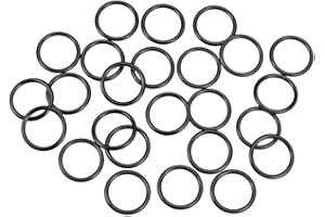 sourcing map 25 szt. o-ringi kauczuk nitrylowy 6 mm-32 mm średnica wewnętrzna 2,5 mm szerokość 19 mm x 24 mm x 2,5 mm