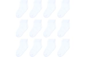 HYzgb Lot de 12 chaussettes antidérapantes pour bébé avec poignées 1-5 ans multi couleurs, cadeau pour tout-petits bébé garçons filles