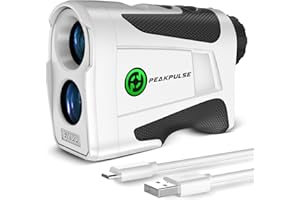 PEAKPULSE Golf Range Finder,1200 Yards Range Finder Golf with Magnetic and Rechargeable,6X Magnification,Flagpole Lock Vibration,Rangefinder with Slope for Golfer