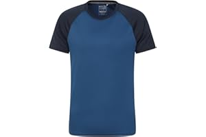 Mountain Warehouse Endurance Mens T-Shirt – Breathable Tee, UPF50 Protection, Lightweight Shirt, Comfortable & Quick Drying Top - for Gym, Travelling, Running