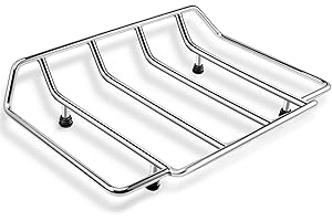 Eumti Motorcycles Air Wing Tour-Pak Chrome Luggage Rack Carrier Trunk Top Rack Rail Mount Compatible with Harley Touring CVO Street Glide Electra Glide Road Glide Road King Ultra Limited 1984-2023