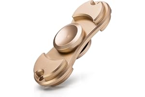 ‎OKCS OKCS Alu Fidget Toy Hand Spinner Handspielzeug Fingerspinner, Stress lösen und Konzentration fördern für Jung und Alt - Gold