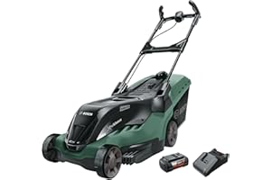 Bosch Home and Garden Akku Rasenmäher AdvancedRotak 36-850 (36 Volt, 1x Akku 6,0 Ah, Schnittbreite: 44 cm, Rasenflächen bis 850 m², im Karton), Neues Design | Advancedrotak