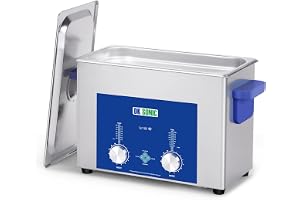 DK SONIC Industrial Ultrasonic Cleaner 4L, 120W | Professional Jewelry Cleaner with Encoded Timer, Heating & Basket