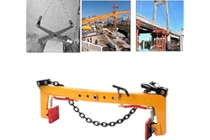 ECUTEE Pinza Ajustable Para Piedra de 500 kg, Elevador y Agarrador de Piedras, Acero Inoxidable, Soporte Para Cadena, Apertura 33-70