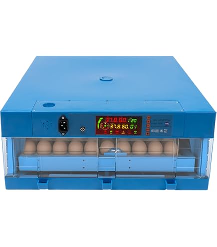 Vollautomatischer Brutapparat Für 64 Eier – Mit Automatischem Wenden, Befeuchtung, Temperatur- & Feuchtigkeitsregelung (0–99°C), Für Huhn, Wachtel, Ente & Gans