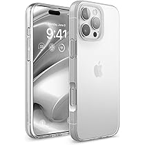 EKAM Custodia Trasparente 3 In 1 Per IPhone 16 Pro Max Con 2 Pellicole In Vetro Temperato - Cover Antiurto TPU