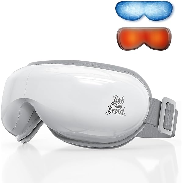 Lichtbrille Mit Augenmassage – Blau & Weiß Für Besseren Schlaf & Energie, Inkl. Warm/Kalt-Modus