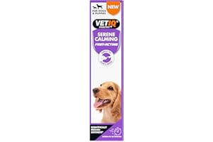 VETIQ Serene Calming Ointment For Dogs & Puppies, Fast Acting Natural Anxiety Relief, Simple Application to Dogs Nose, For Fireworks, Thunderstorms and Travel, 50g (Pack of 1)