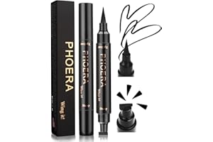 ANGLICOLOR Eyeliner Stamp Wingliner - Black Eyeliner - Liquid Eyeliner for Women Black Eyeliner Pen Winged Eyeliner Pencil Easy to Use Long Lasting Smudge-Proof No Dipping (Thin Stamp)