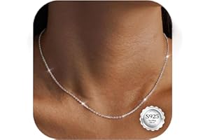 CASSIECA Chaîne Argent Femme 925/1000 Chaine Argent Massif Collier Argent Femme Collier de Chaîne Largeur 1.5mm Longueur 41/46/51/56/61/71cm pour Femmes
