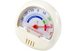Szaerfa l'usine thermographe thermomètre réfrigérateur congélateur plein air. (blanc)