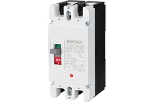 Wengart Disyuntor MCCB WGM1PV-250, MAX 500V CC 2P 150A, Disyuntor de CC solar, Garantizar la estabilidad del sistema fotovoltaico