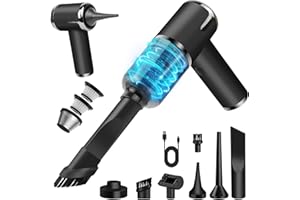 AGARELE Car Vacuum Cleaner, 9000 Pa Handheld Vac Cleaner Cordless, Lightweight Rechargeable Vacuum with Brush, Dust Buster Mini Vacuum Cleaner for Car, Home and Pet Hair Cleaning