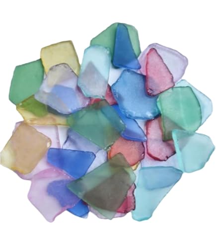 340g Seeglas Zum Basteln - Flache Stücke Für Deko & DIY Projekte