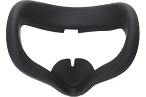 kwmobile Coque oculaire Casque VR Compatible avec Meta Quest 2 Face Mask Face Mask Coque - Protection oculaire pour Casque réalité virtuelle en Silicone - Noir