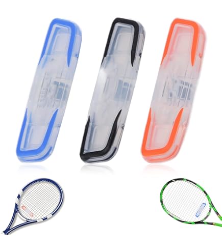 PATIKIL Ammortizzatore Per Racchetta Da Tennis In Silicone - Set Da 3, Morbido, Antivibrazione, Colore Arancione