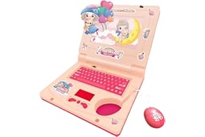 SYZPLNWY Kids Pretend Play Laptop Toy with Lights & Sounds - Educational Learning Computer for Toddlers, Interactive Alphabet and Number Toy for Early Childhood Development