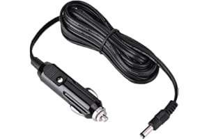 YOUTHINK 3 Metri / 9,8 Piedi 12V DC 5,5 mm x 2,1 mm Accendisigari Cavo Adattatore per Cavo di Alimentazione per cerette, Pompe pneumatiche, aspirapolvere