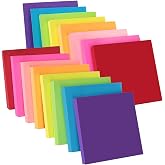 ZCZN Sticky Notes 16 Pack Posits Coloured Notepad 76 x 76 mm | Post Notes 100 Sheets/Pad Total of 1600PCS for Office School H