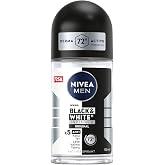 NIVEA MEN Men's Roll On Deodorant Black&White Invisible Original 50 ml,72 Hours Anti-perspirant Against Sweating and Sweat Odor