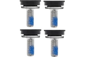 HOTMNTY Bulloni per Pedivella Bici M8 x 18 mm, 4Pz Viti per Cuscinetti a Pedale, Filettate M8 a Testa Esagonale per Braccio a Manovella, Impermeabili, Prova di Sabbia