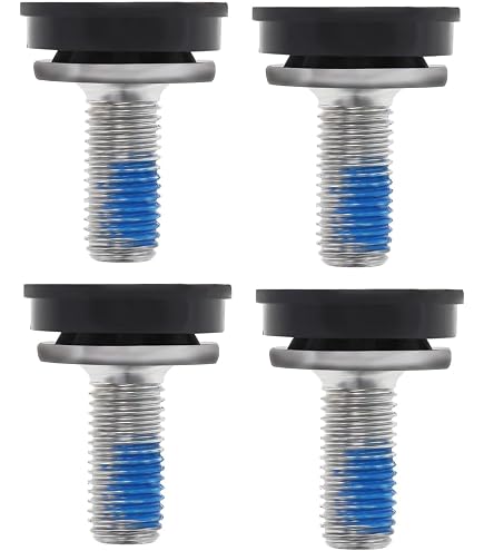 Set Di 4 Viti Per Pedivella Bici Da 8 Mm - Bulloni Esagonali Con Tappi, Per Mountain Bike E Strada, Compatibili FSA