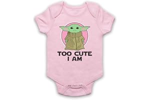 My Icon Art & Clothing Mandalor Star Baby Yoda Too Cute I Am Sci FI Film Spinoff TV Bébé Barboteuse Bodys