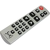 SeKi Grande silber - lernfähige Universal-Fernbedienung mit großen Tasten - für Senioren + Kinder