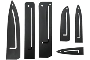 DUOZOANZ Protezioni Bordi Coltelli Guaina Proteggi - Proteggere Copertura Lama Accessori Coltello Universale Protezione Coperchio Protettivo Porta 6 Diverse Misure per Cassetti Dell'armadio