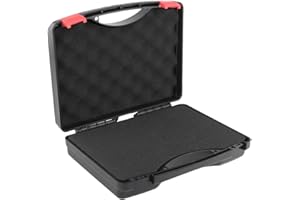 Qianly Boîte à outils de protection multifonction avec organisateur de rangement en éponge, mallette de rangement pour outils électriques étanche, vis, boîte, 281mmx230mmx82mm