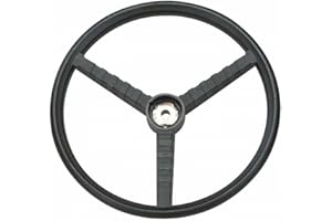 Volant Tracteur Ama diamètre 395 mm : Volant plat avec cache, cône C2, Capuchon central de fixation, Made in Italy